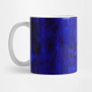 Simple abstract black-blue textured watercolor, trendy earthy tones, colors. Hand-painted texture, splashes, drops of paint, smears. Best for backgrounds, wallpapers, covers and packaging, wrapping. Mug